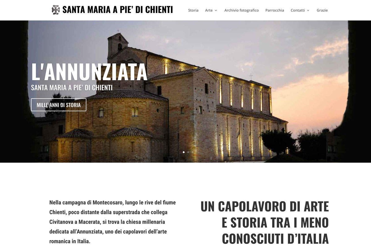 Fabio Pedaletti: Web Design - Santa Maria a Pie' di Chienti