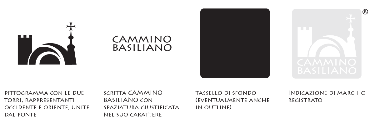 Fabio Pedaletti - logo design: Cammino Basiliano® Brandbook