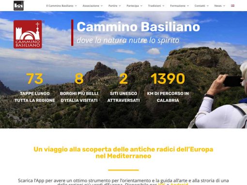 Cammino Basiliano – web design
