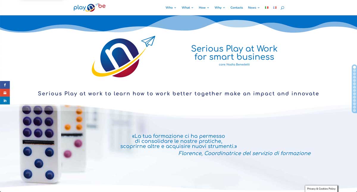 Fabio Pedaletti: Web Design - Play 'n Be
