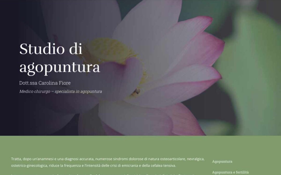 Agopuntura Fiore – web design