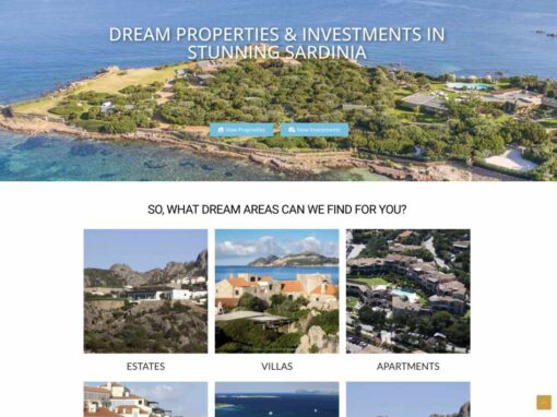 Sardinia Unique Properties – web design